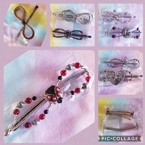 Lot of 10 Lilla Rose Hair Clips and sticks